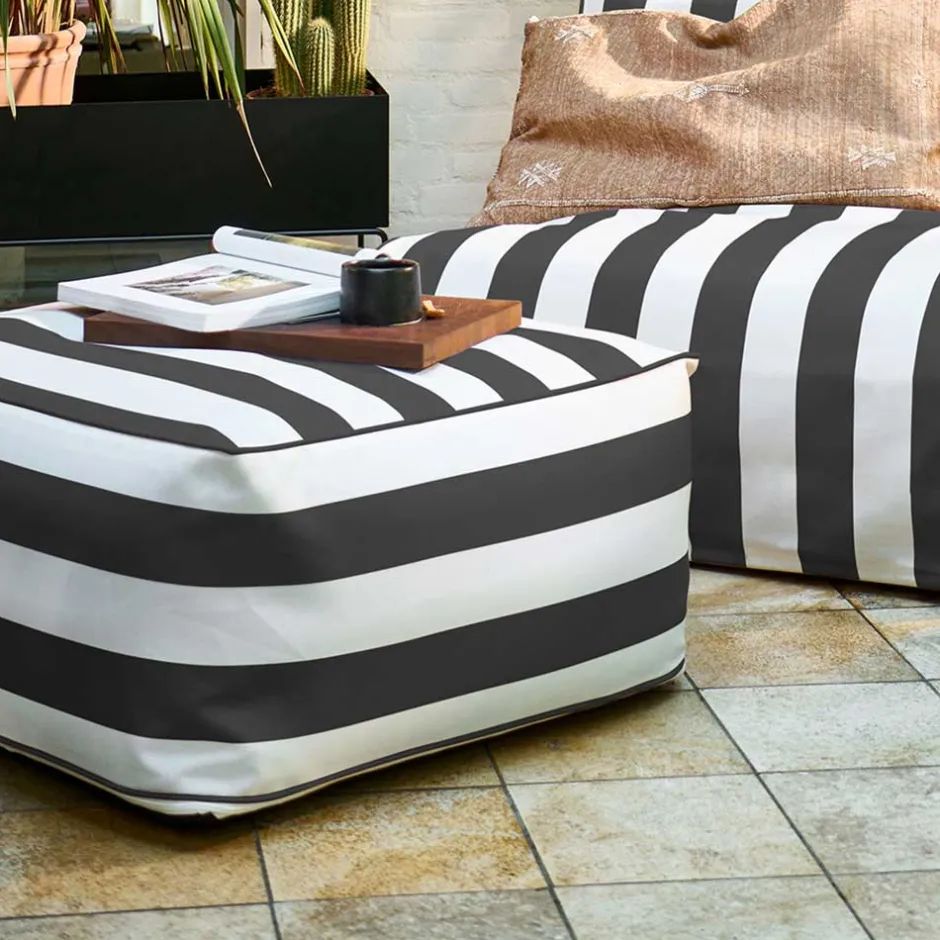 Aufblasbare Hocker gestreift - Ervice (2er Set)^Wohnen