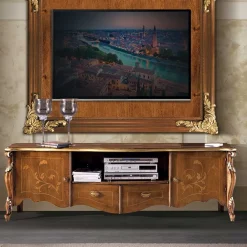 Ausgefallene TV Wohnwand Möbel Set - Carlenna (vierteilig)^Wohnen Discount