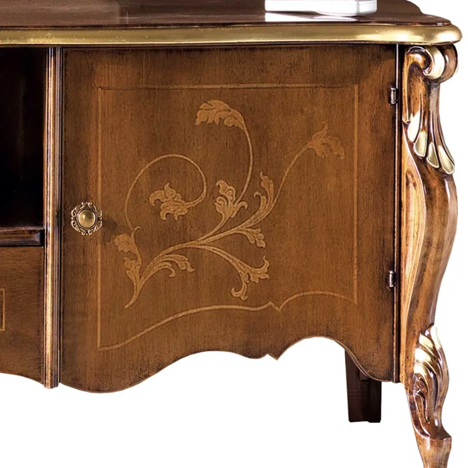 Ausgefallene TV Wohnwand Möbel Set - Carlenna (vierteilig)^Wohnen Discount