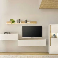 Wohnen Ausgefallene Wohnwand Möbel Set - Nonessia (vierteilig)