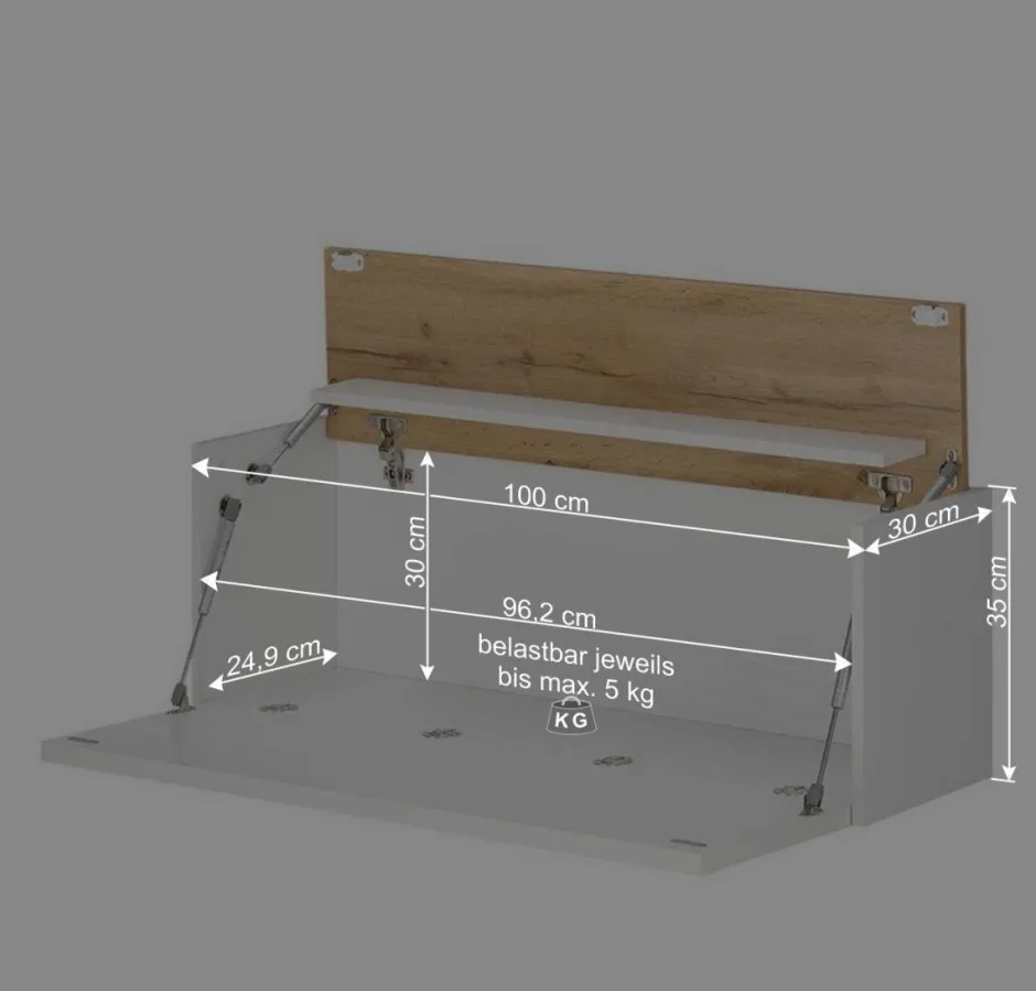 Wohnen Ausgefallene Wohnwand Möbel Set - Nonessia (vierteilig)
