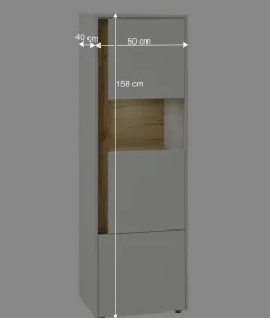 Wohnen Ausgefallene Wohnwand Möbel Set - Nonessia (vierteilig)