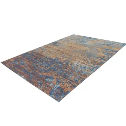 Ausgefallener Teppich in Blau und Beige - Cosenza^Wohnen Online