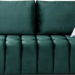 Ausklappbares Sofa in Grün Samt - Olenka^Wohnen Discount