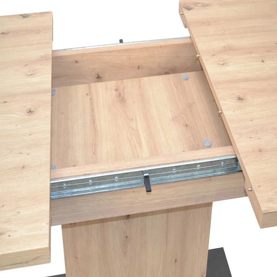 Wohnen Ausziehbarer Säulentisch & Stühle - Vendelyn (fünfteilig)