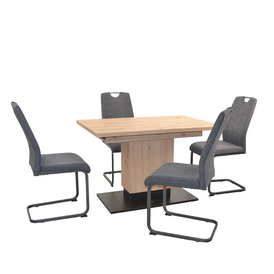 Ausziehtisch & Freischwinger Set - Glade (fünfteilig)^Wohnen Sale