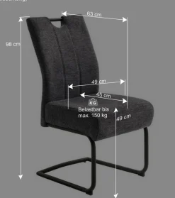 Ausziehtisch & Freischwinger Kombi - Flacona (siebenteilig)^Wohnen Best