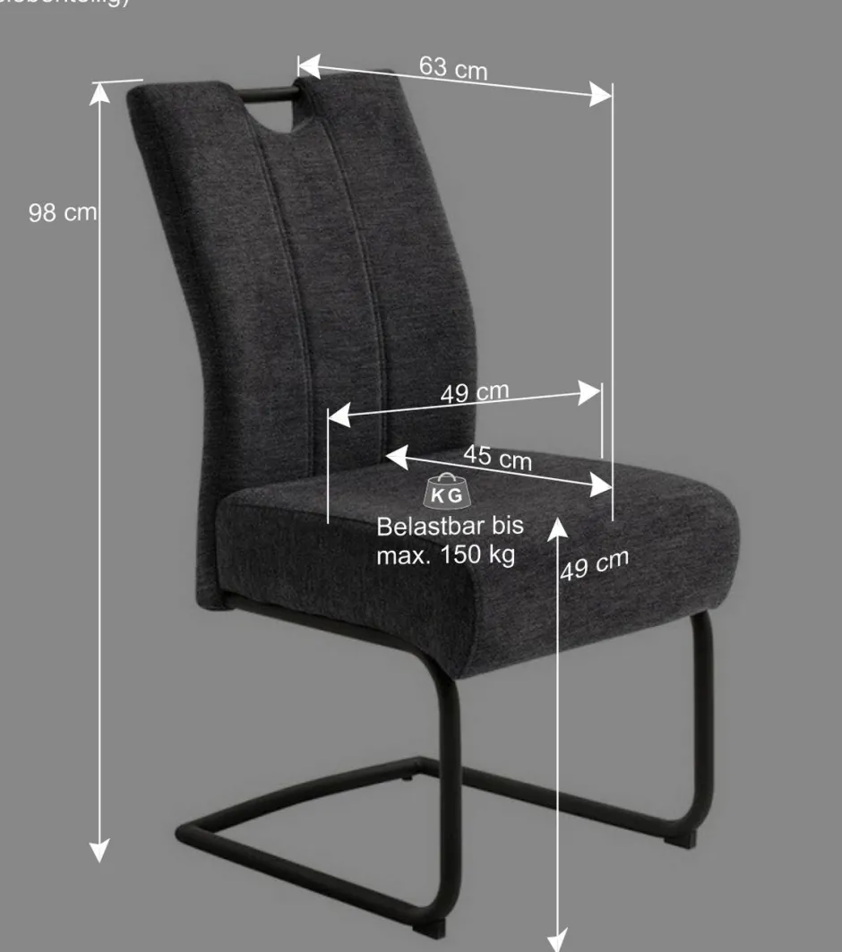 Ausziehtisch & Freischwinger Kombi - Flacona (siebenteilig)^Wohnen Best