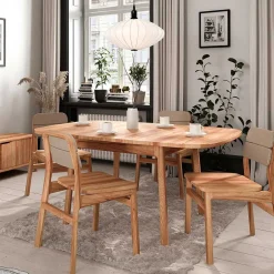 Wohnen Ausziehtisch aus Kernbuche Massivholz - Lana