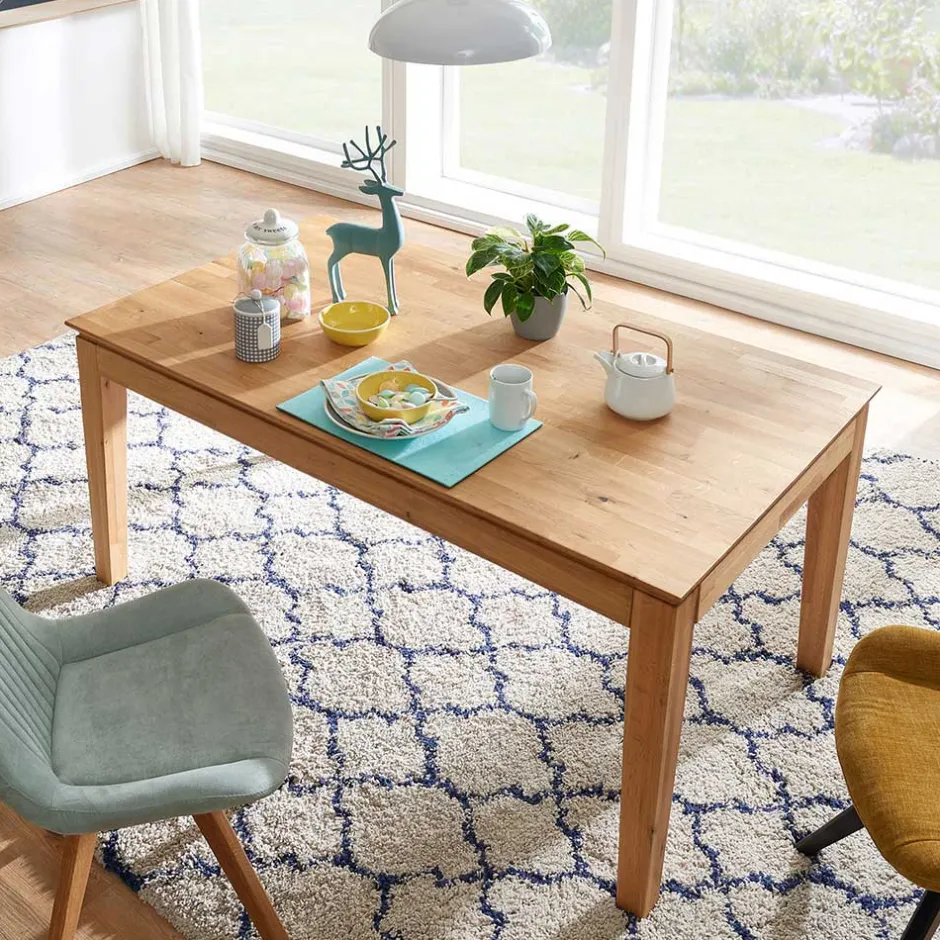 Wohnen Ausziehtisch aus massiver Wildeiche geölt - Flo
