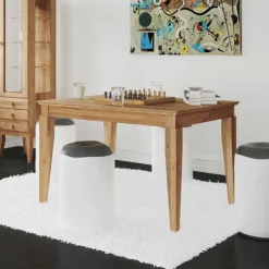 Wohnen Ausziehtisch Masdamos aus Wildeiche massiv