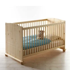 Babybett Cilian aus Kiefer Massivholz^Wohnen Sale