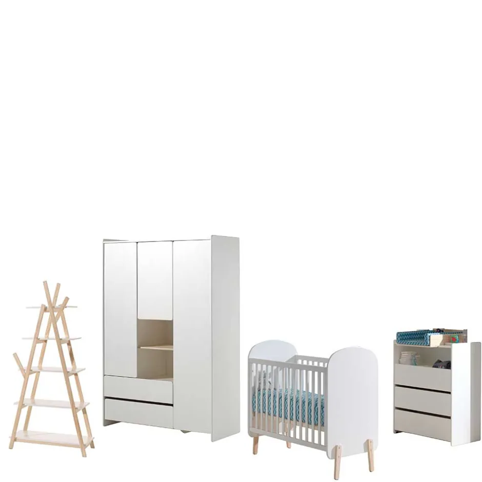 Babyzimmer Kompletteinrichtung in Weiß - Mauricia (vierteilig)^Wohnen Online