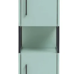 Wohnen Bad Hochschrank in Mint Grün & Anthrazit - Esdrus