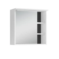 Wohnen Bad Spiegelschrank in Weiß mit Schwarz - Envaton