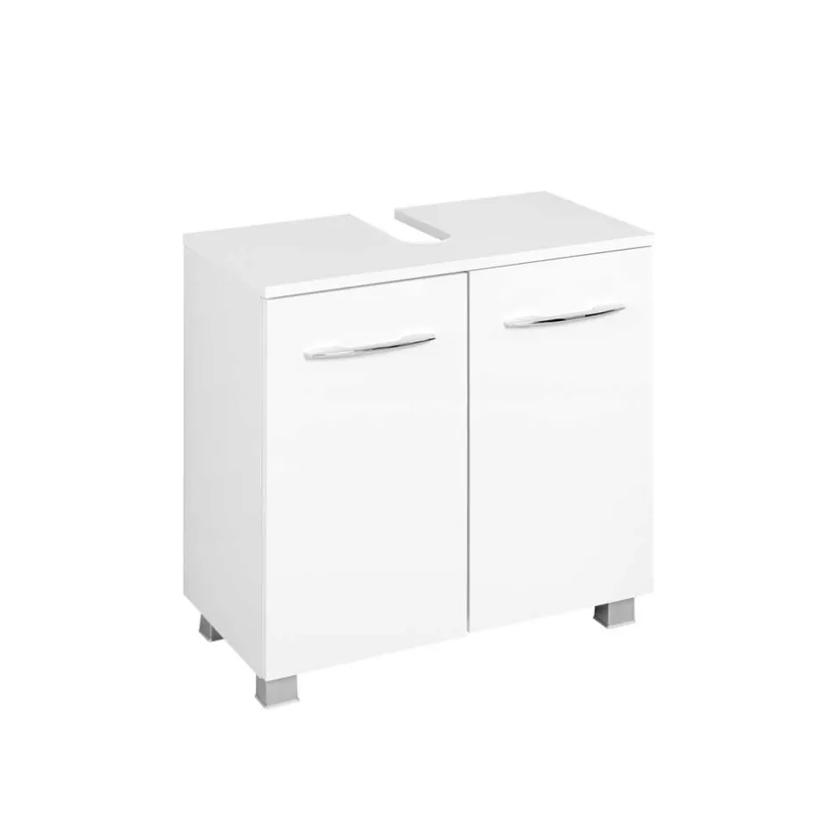 Wohnen Bad Unterbeckenschrank in Weiß - Lartemo