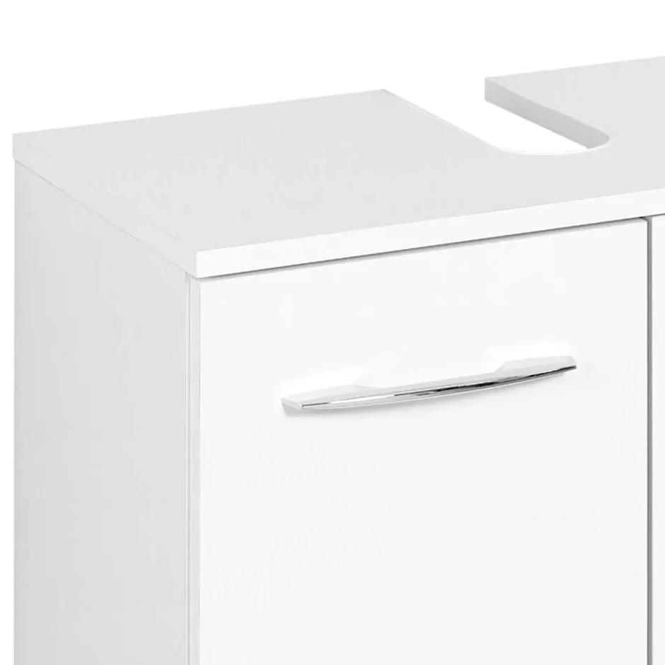 Wohnen Bad Unterbeckenschrank in Weiß - Lartemo