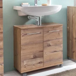 Wohnen Bad Unterbeckenschrank in Holz Optik - Dilvonda