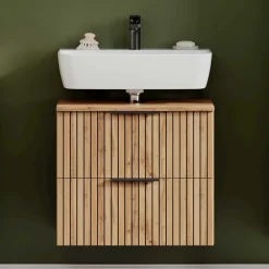 Bad Unterbeckenschrank mit Klappe & Schublade - Crystoga^Wohnen Best