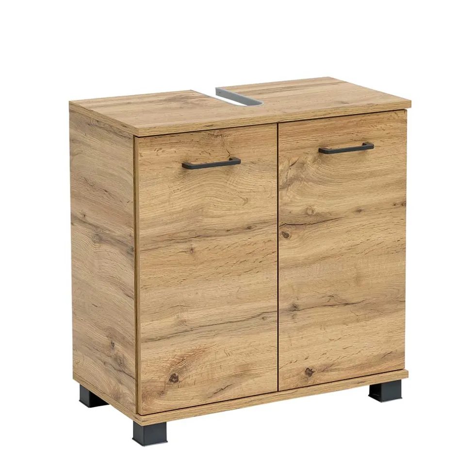 Wohnen Bad Unterschrank fürs Waschbecken 60 cm breit - Jessmi