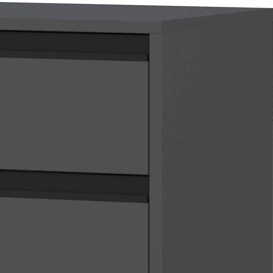 Wohnen Bad Vertiko in Dunkelgrau - Rufu