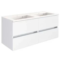 Bad Wand Waschtisch mit Doppelbecken - Vandan^Wohnen Clearance