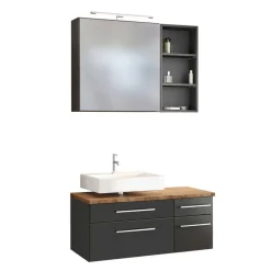 Wohnen Bad Wandregal & Spiegelschrank - Estregos (dreiteilig)