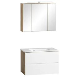 Wohnen Bad Waschbeckenschrank & Spiegelschrank - Eight (zweiteilig)