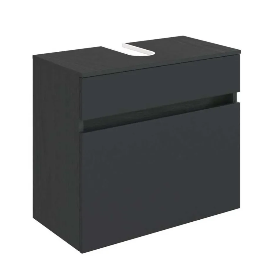 Wohnen Bad Waschbecken-Schrank in Grau - Cathyl