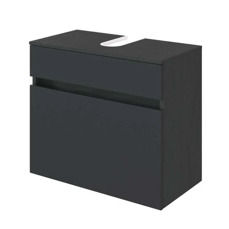 Wohnen Bad Waschbecken-Schrank in Grau - Cathyl