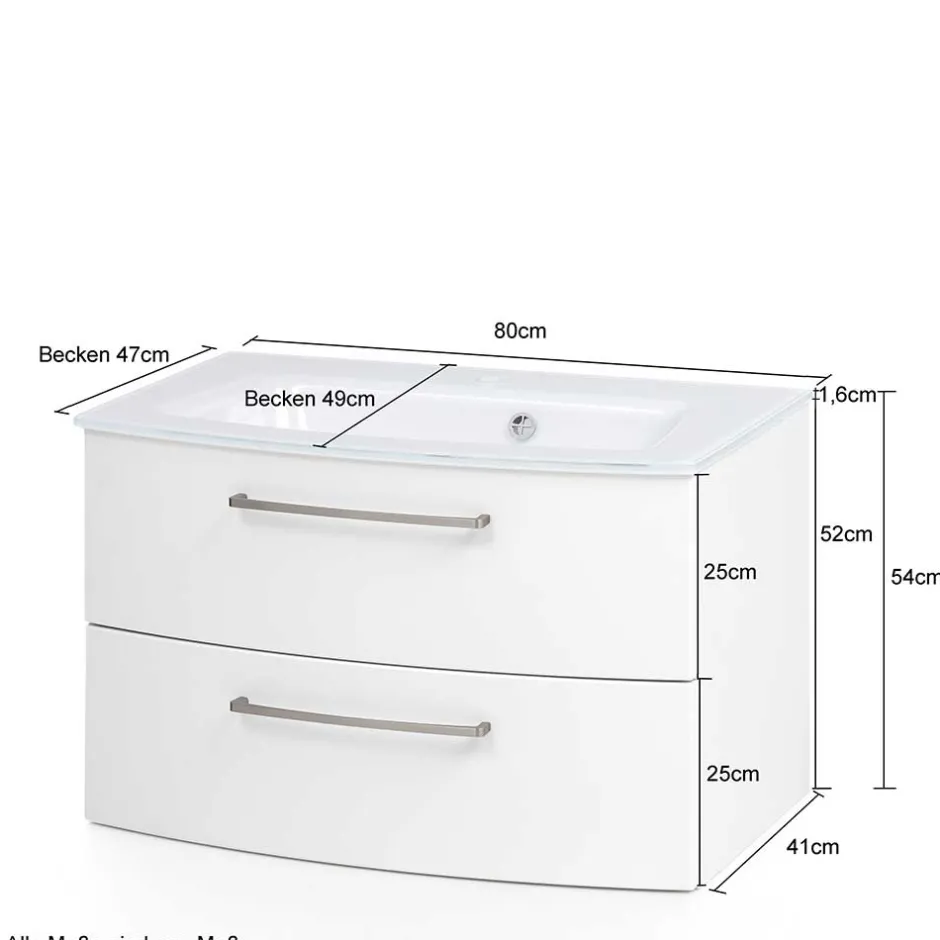 Wohnen Bad Waschkonsole in grauer Eiche Optik - Svegaria