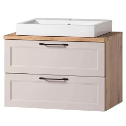 Wohnen Bad Waschtischkonsole mit Becken - Trioto