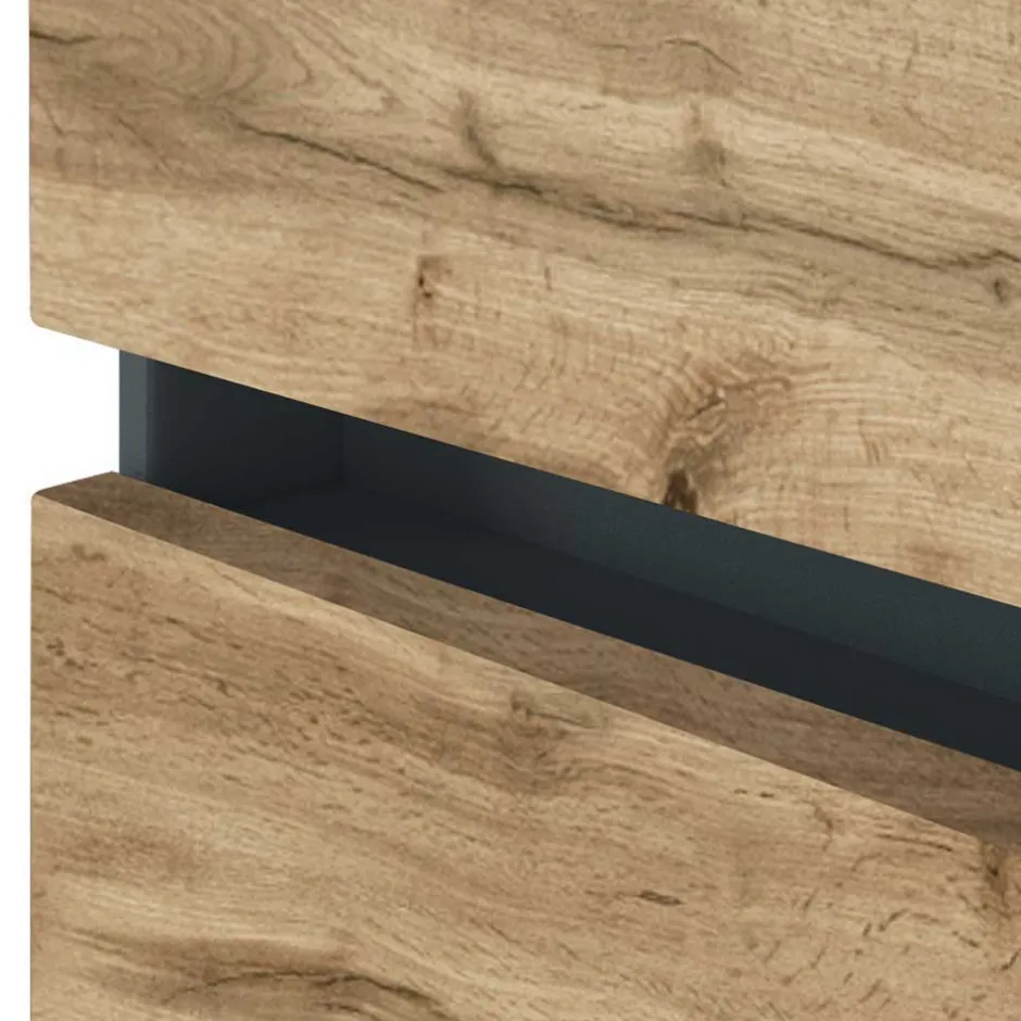 Wohnen Badblock Möbel Kombi zweifarbig - Endely (fünfteilig)