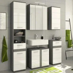 Badblock Möbel Kombination Set - Chapan (fünfteilig)^Wohnen Discount