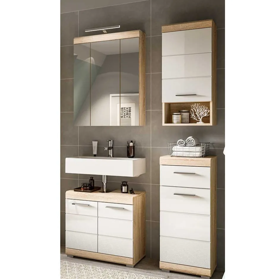 Wohnen Badblock Möbelset modern - Calbanyara (dreiteilig)