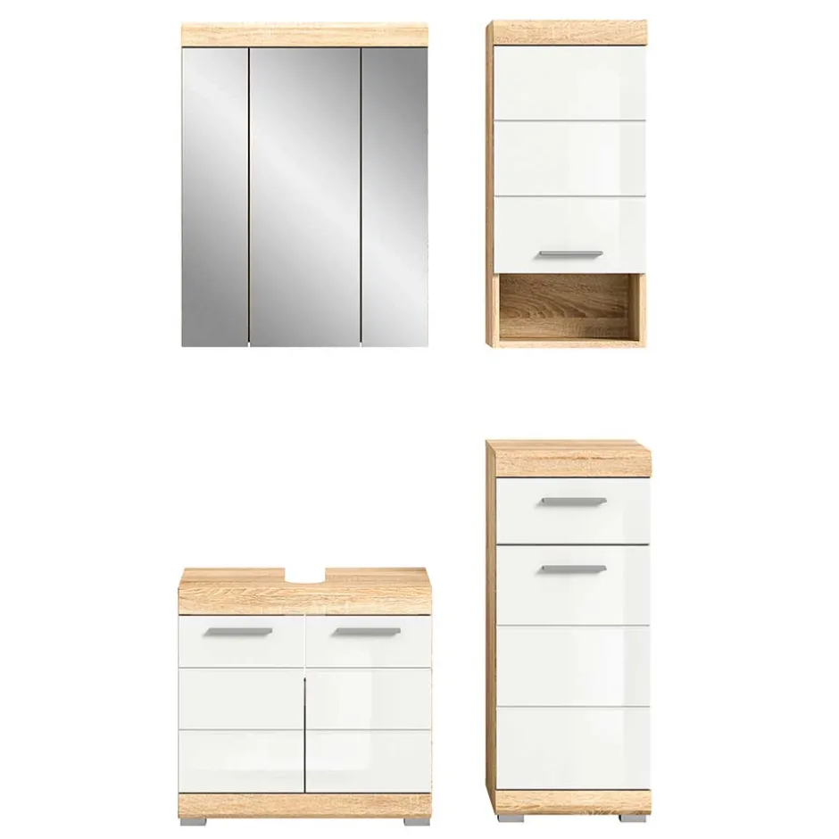 Wohnen Badblock Möbelset modern - Calbanyara (dreiteilig)