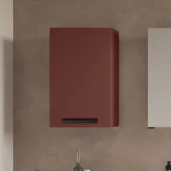 Badezimmer Hängeschrank in Dunkelrot - Exeler^Wohnen Hot