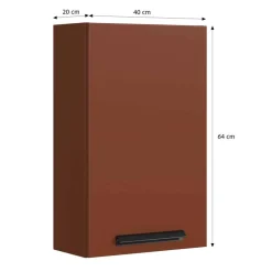 Badezimmer Hängeschrank in Dunkelrot - Exeler^Wohnen Hot