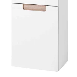 Badezimmer Hängeschrank Tymos in Weiß Hochglanz^Wohnen New