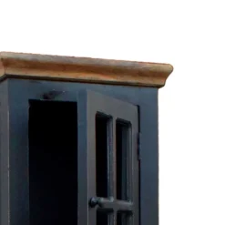 Badezimmer Hochschrank Sentiments in Schwarz Mangobaum^Wohnen Outlet