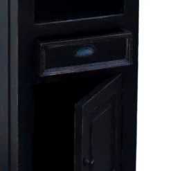 Badezimmer Hochschrank Sentiments in Schwarz Mangobaum^Wohnen Outlet