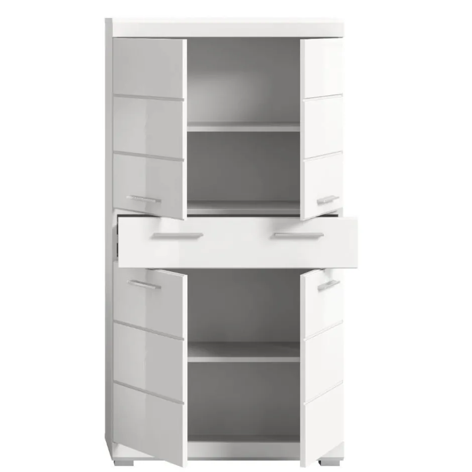 Badezimmer Midischrank in Weiß - Henriette^Wohnen Outlet