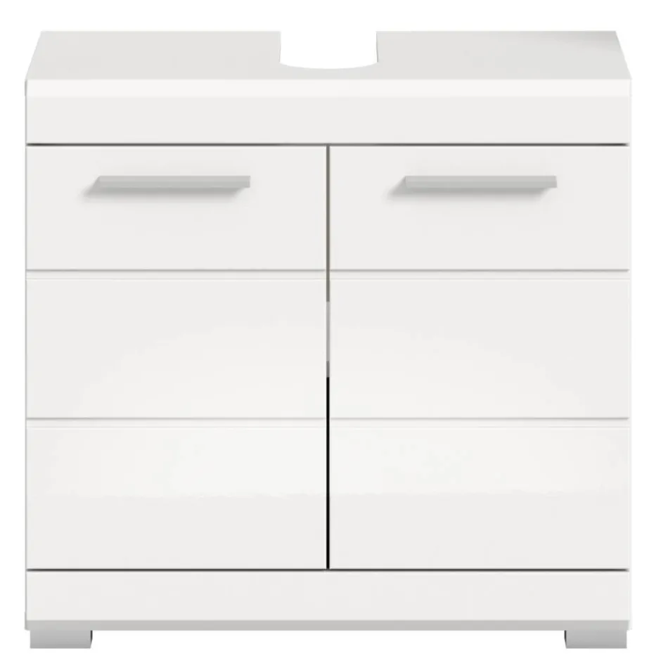 Wohnen Badezimmer Unterbeckenschrank in Weiß - Henriette