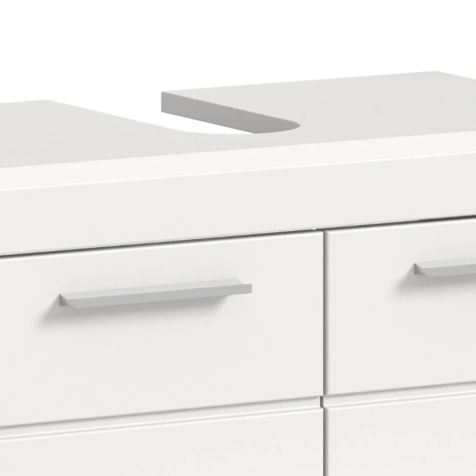 Wohnen Badezimmer Unterbeckenschrank in Weiß - Henriette