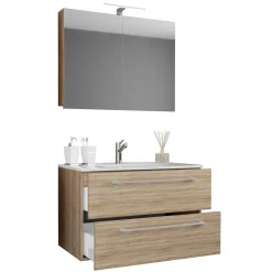 Badezimmer Waschplatz Set mit LED - Caleena (zweiteilig)^Wohnen New