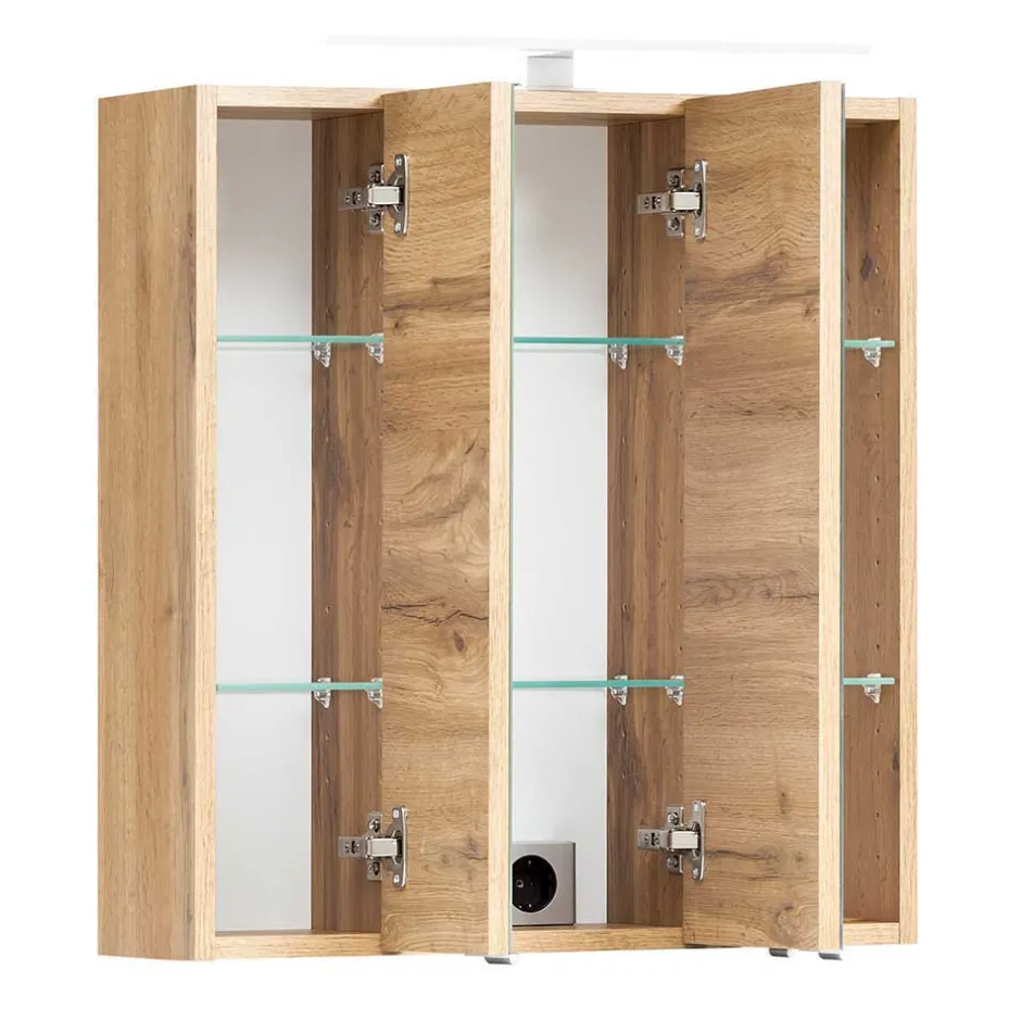 Wohnen Badezimmer Waschplatz und Hochschrank - Jambi II (dreiteilig)