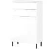 Badezimmer-Kommode in Weiß Hochglanz - Loeesa^Wohnen Discount