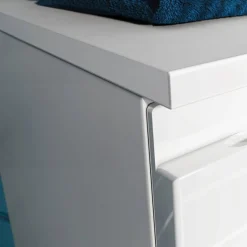 Badezimmer-Kommode in Weiß Hochglanz - Loeesa^Wohnen Discount