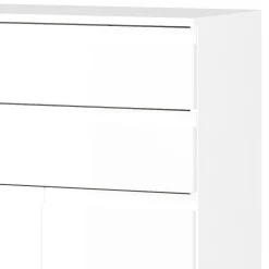 Badezimmer-Kommode in Weiß Hochglanz - Loeesa^Wohnen Discount