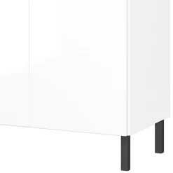 Badezimmer-Kommode in Weiß Hochglanz - Loeesa^Wohnen Discount